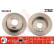 Disco de freno trasero DF4223 TRW
