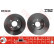 Disco de freno trasero DF4240 TRW