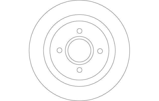 Disco de freno trasero DF4251 TRW, Imagen 2