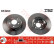 Disco de freno trasero DF4263 TRW