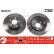 Disco de freno trasero DF4270 TRW