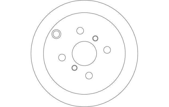 Disco de freno trasero DF4335 TRW, Imagen 3