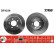 Disco de freno trasero DF4336 TRW