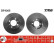 Disco de freno trasero DF4365 TRW