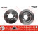 Disco de freno trasero DF4394 TRW