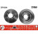 Disco de freno trasero DF4394 TRW, Miniatura 2