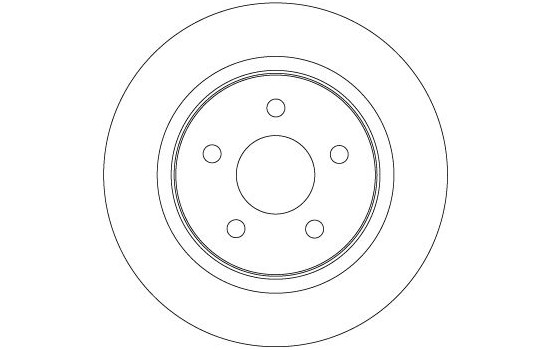 Disco de freno trasero DF4422 TRW, Imagen 4