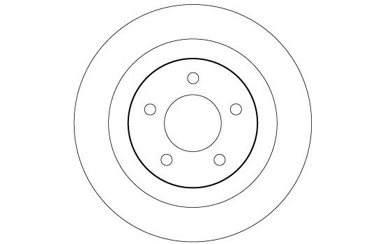 Disco de freno trasero DF4468 TRW, Imagen 3