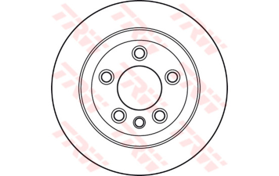 Disco de freno trasero DF4487S TRW, Imagen 2