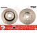 Disco de freno trasero DF4560 TRW
