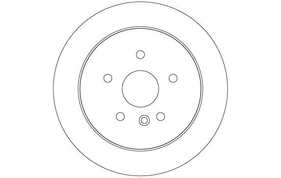 Disco de freno trasero DF4561 TRW, Imagen 2