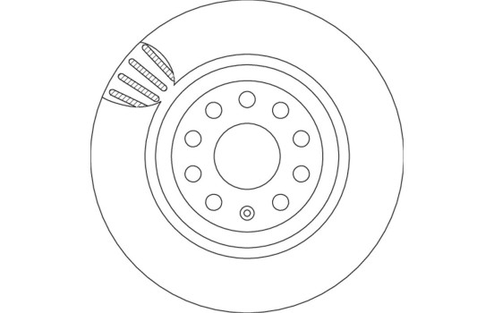 Disco de freno trasero DF4754 TRW, Imagen 3