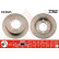 Disco de freno trasero DF4845 TRW