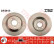 Disco de freno trasero DF4915 TRW