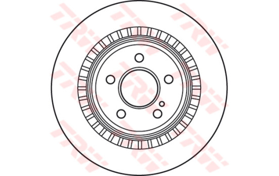 Disco de freno trasero DF4916S TRW, Imagen 2
