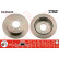 Disco de freno trasero DF4944S TRW