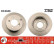 Disco de freno trasero DF4946 TRW