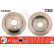 Disco de freno trasero DF6029 TRW