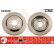 Disco de freno trasero DF6048 TRW