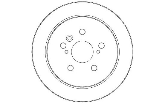 Disco de freno trasero DF7257 TRW, Imagen 3
