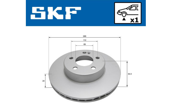 Disco de freno VKBD 81346 V1 SKF, Imagen 2