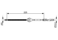CABLE DE FRENO DE MANO BC2705
