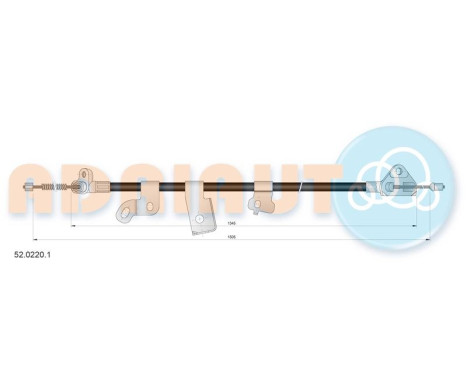 Cable de tracción, freno de estacionamiento