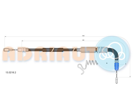 Cable de tracción, freno de estacionamiento
