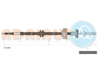 Cable de tracción, freno de estacionamiento