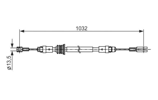 Cable de tracción, freno de estacionamiento