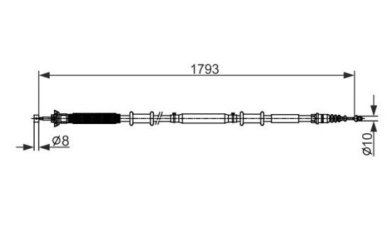 Cable de tracción, freno de estacionamiento