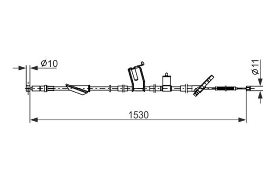 Cable de tracción, freno de estacionamiento