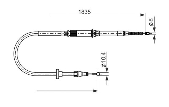 Cable de tracción, freno de estacionamiento, Imagen 5