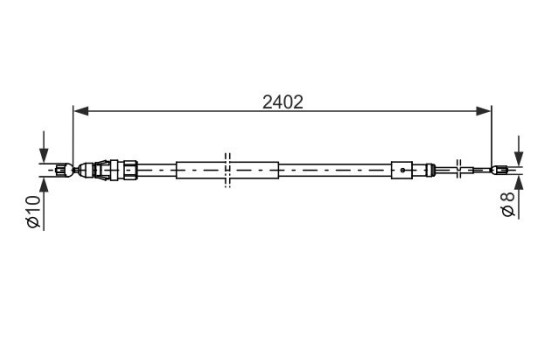 Cable de tracción, freno de estacionamiento