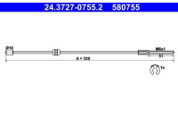 Cable del freno de mano 24.3727-0755.2 ATE