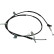 Cable del freno de mano BHC-2089 Kavo parts