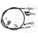 Cable del freno de mano K17337 ABS, Miniatura 3
