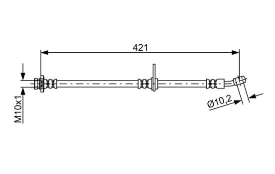 MANGUERA DE FRENO BH1740, Imagen 5