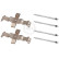 Kit de accesorios, pastilla de freno de disco 1942Q ABS