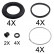 Kit de reparación, pinza de freno 53987 ABS