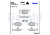 JEU DE PLAQUETTES DE FREIN LP2086 Delphi