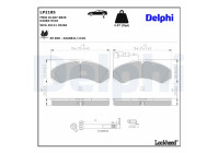 JEU DE PLAQUETTES DE FREIN LP2185 Delphi