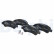 JEU DE PLAQUETTES DE FREIN LP3660 Delphi