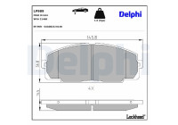 JEU DE PLAQUETTES DE FREIN LP989 Delphi