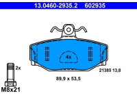 Juego de pastillas de freno 13.0460-2935.2 ATE