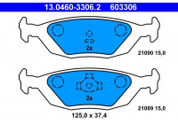 Juego de pastillas de freno 13.0460-3306.2 ATE