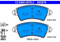 Juego de pastillas de freno 13.0460-3978.2 ATE