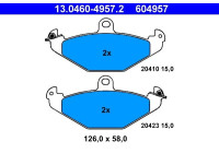 Juego de pastillas de freno 13.0460-4957.2 ATE