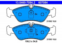 Juego de pastillas de freno 13.0460-7084.2 ATE