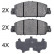 Juego de pastillas de freno 35014 ABS